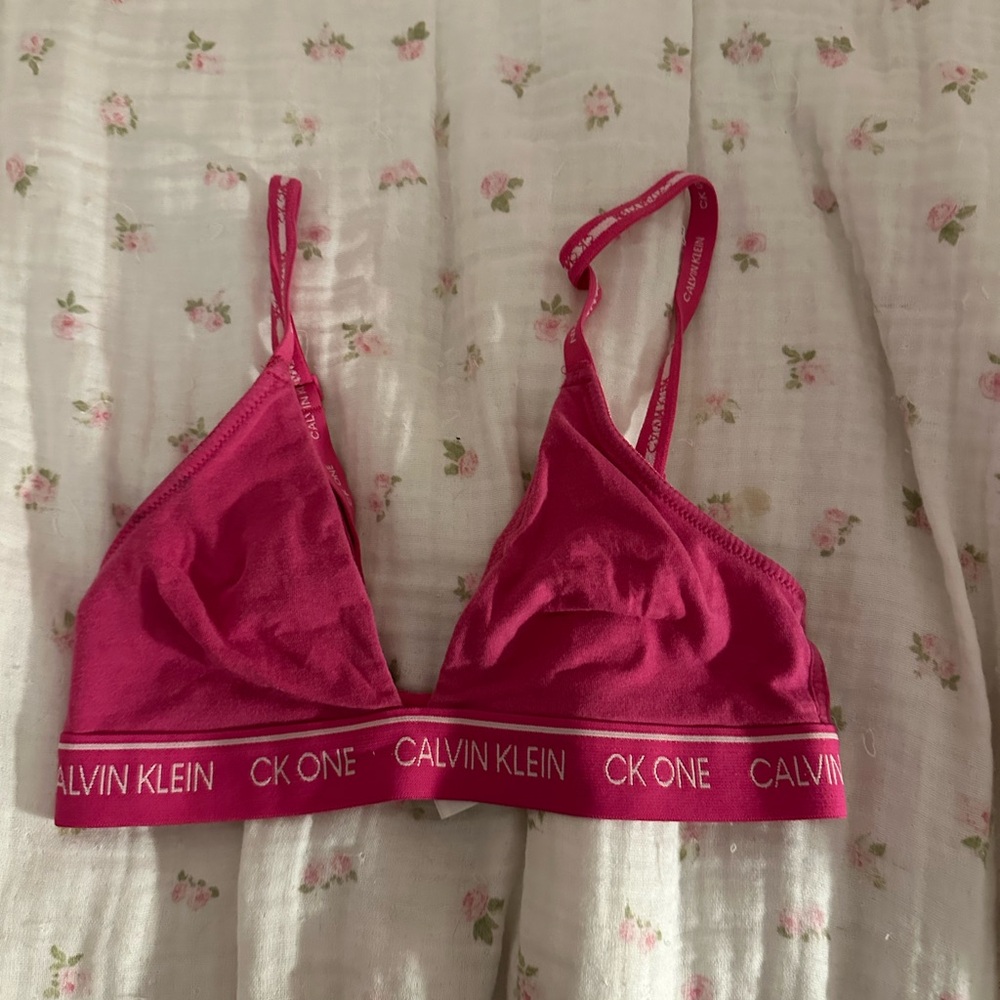 Calvin Klein Hot Pink Bralette